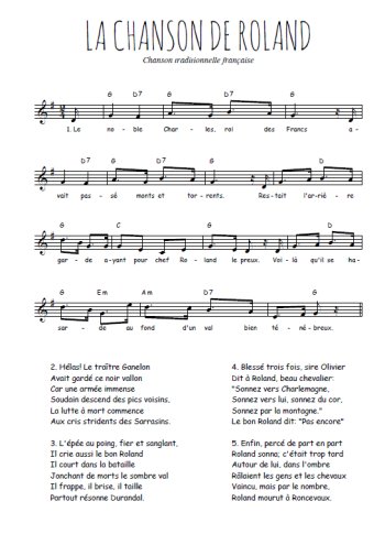 La chanson de Roland